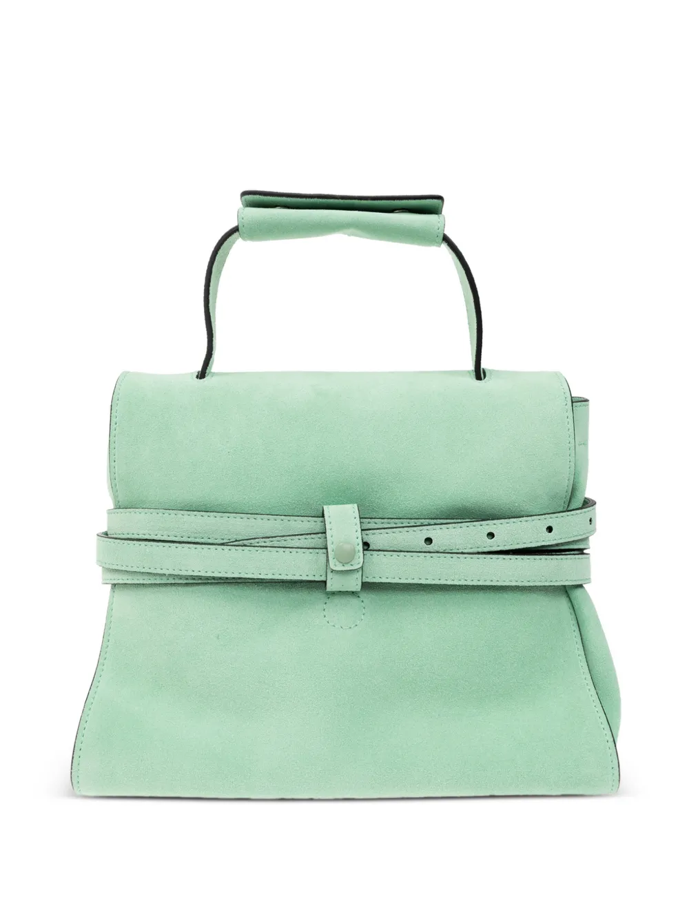 Moschino suede top-handle tote bag Groen