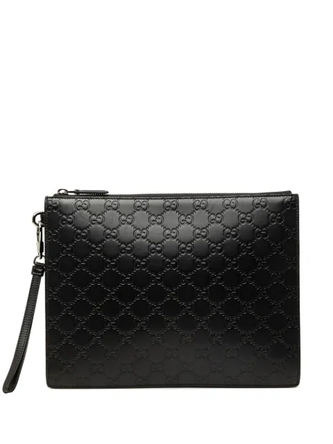 Gucci Pre-Owned 2016-2026 Guccissima clutch bag