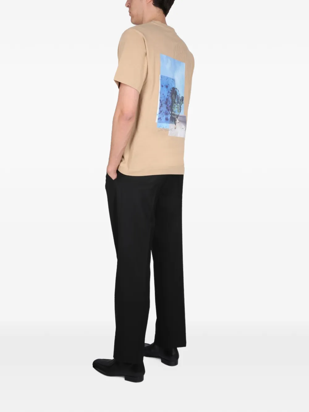 Sunflower King graphic-print T-shirt Beige