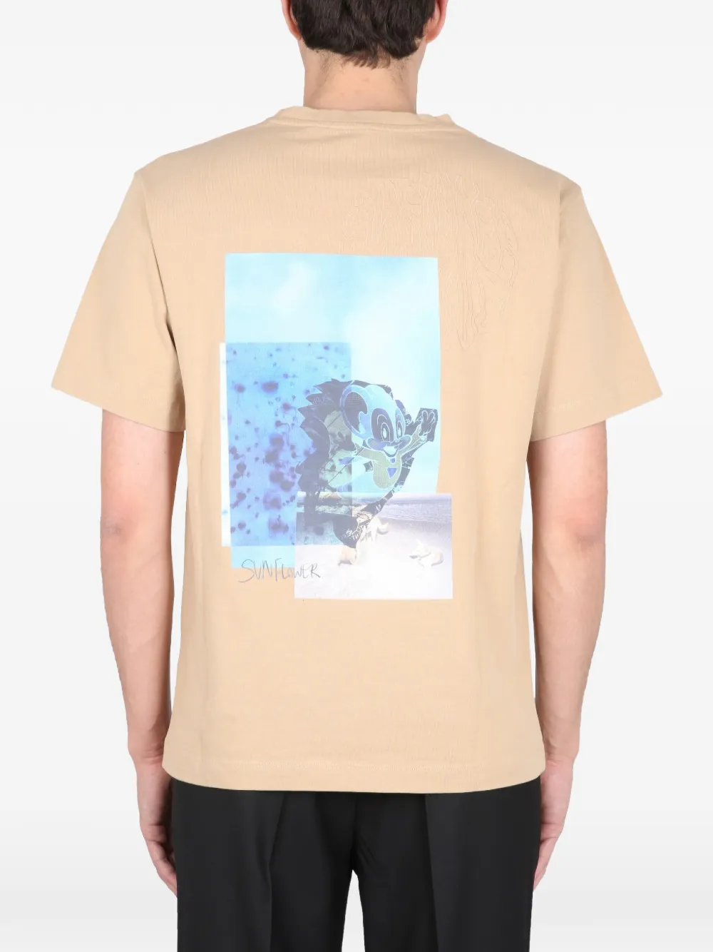 Sunflower King graphic-print T-shirt Beige