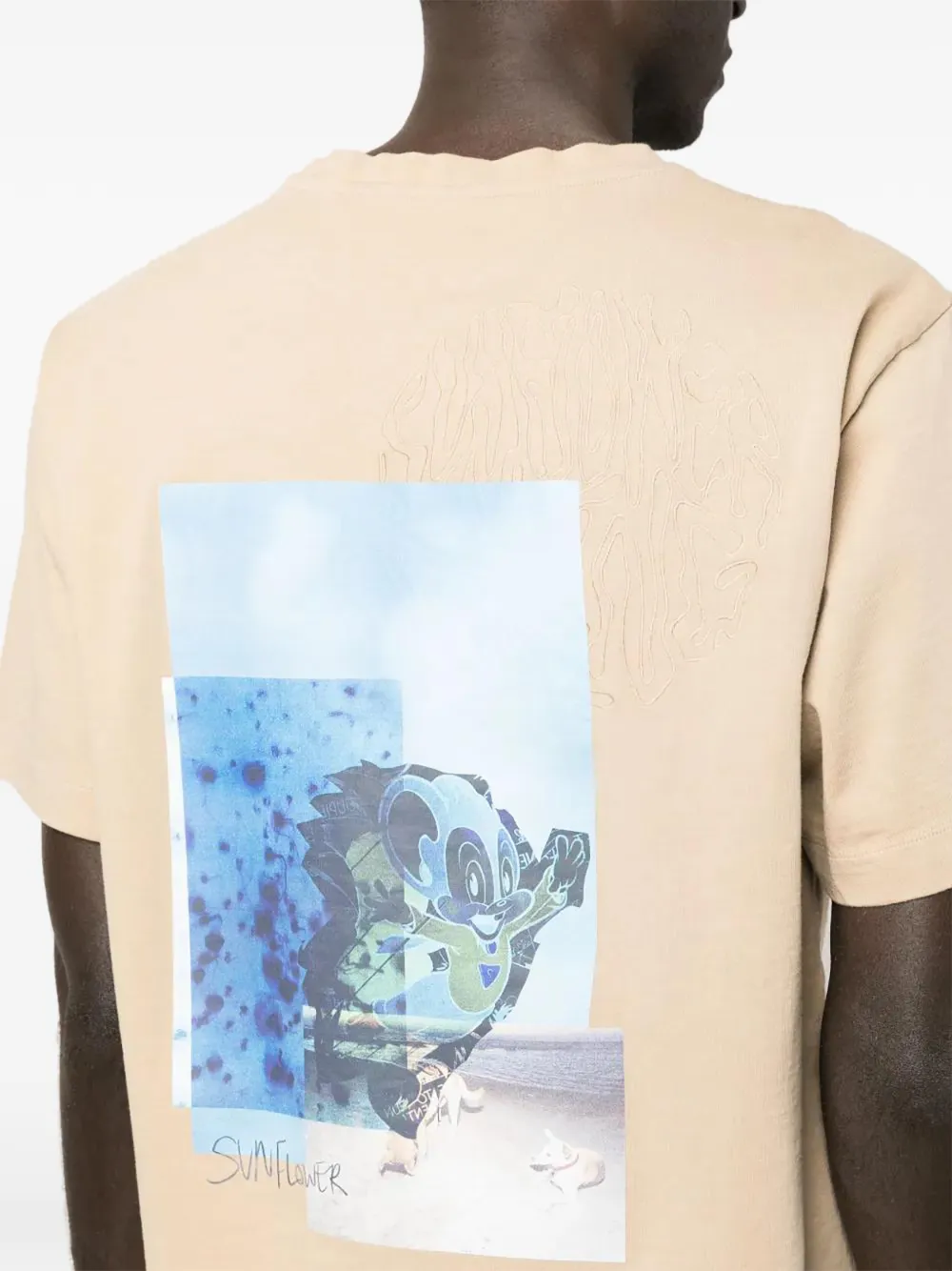 Sunflower King graphic-print T-shirt Beige