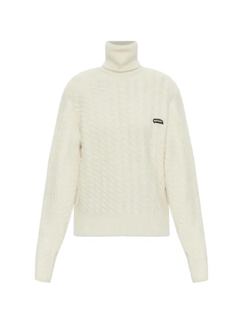 ROTATE BIRGER CHRISTENSEN cable-knit turtleneck sweater