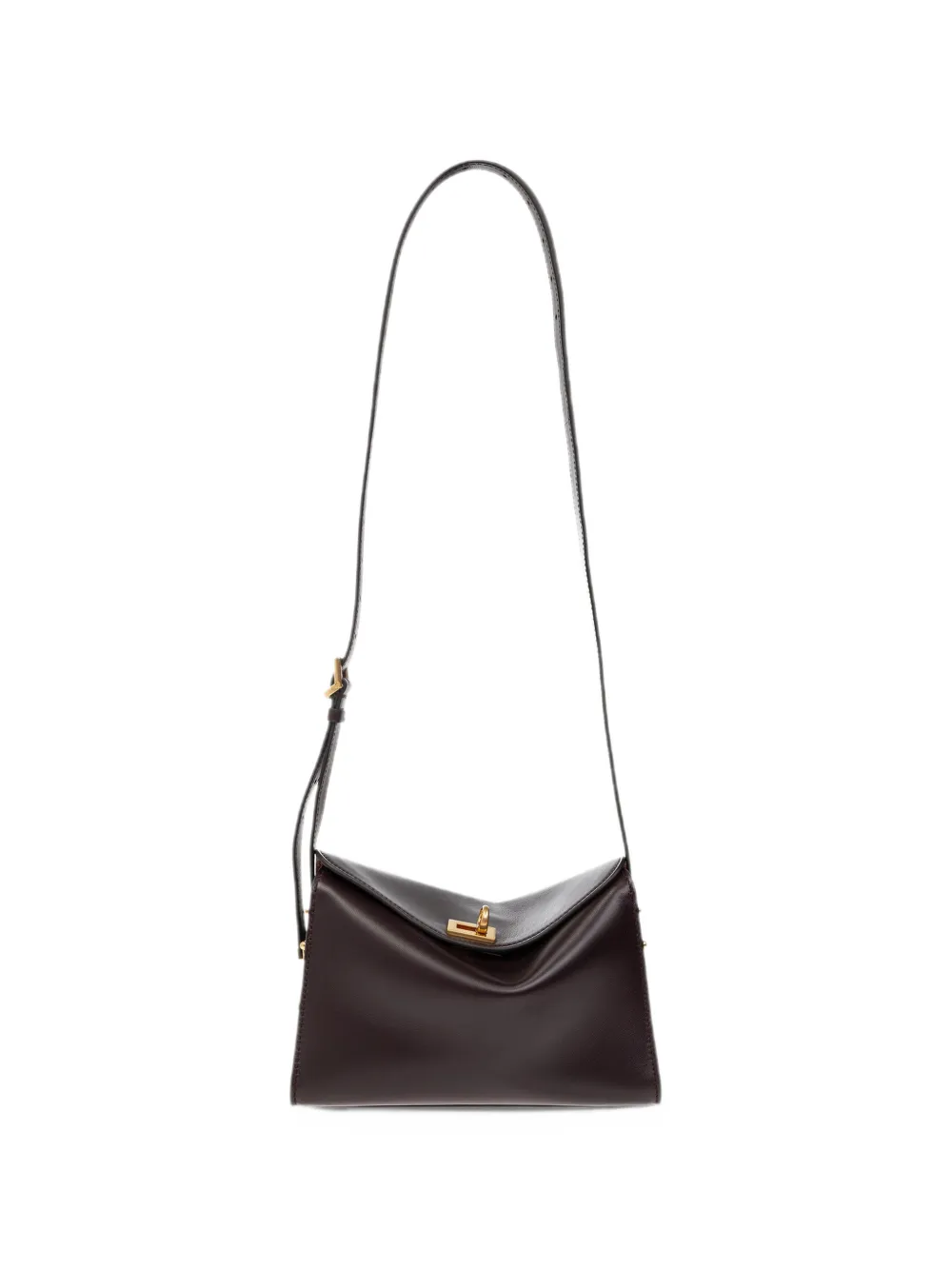 Balenciaga Le 7 Shoulder Nano Bag in Raisin - Marrone