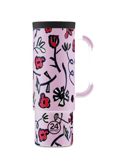 24bottles Fiore Di Campo floral-print straw cup