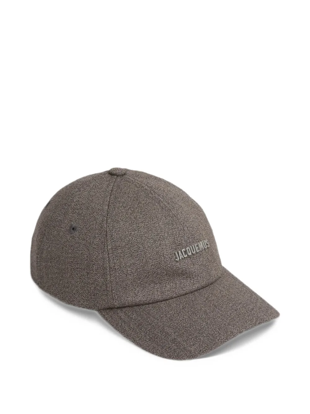 Jacquemus wool cap with logo Grijs