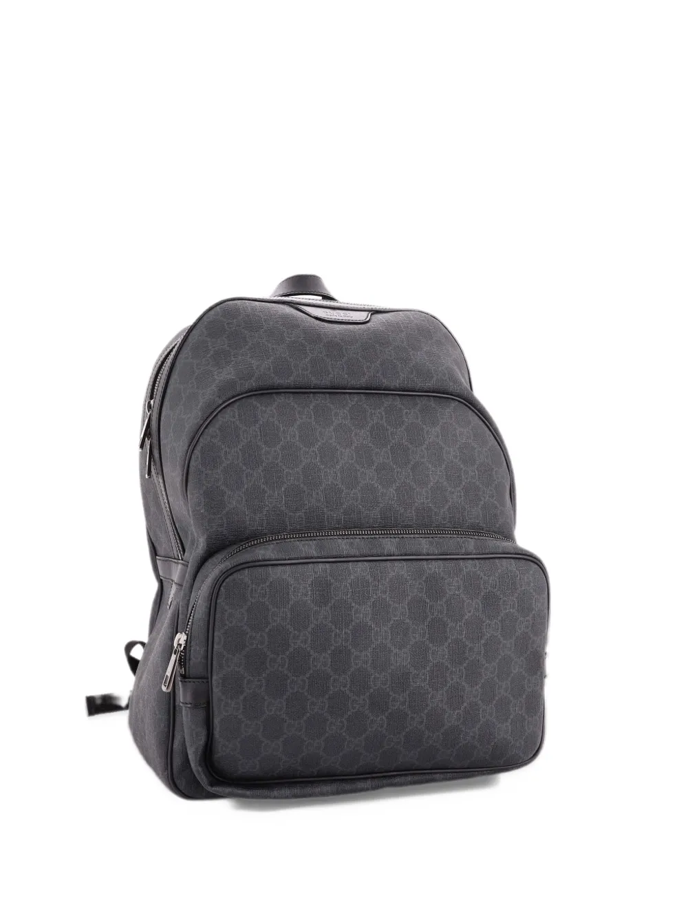 Gucci Pre-Owned Zip Pocket GG Coated Canvas Medium backpack - Nero