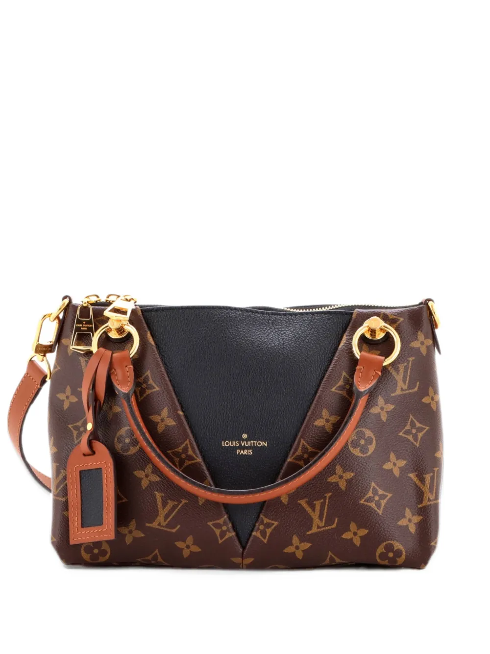 Louis Vuitton Pre-Owned V Monogram Canvas and Leather BB tote bag - Nero