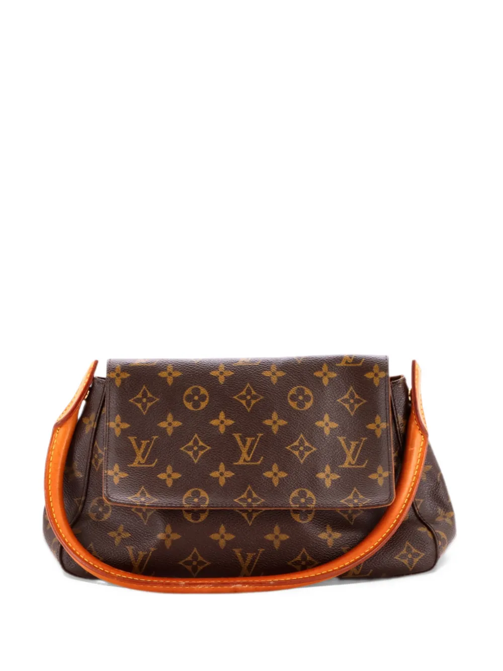 Louis Vuitton Pre-Owned Looping Handbag Monogram Canvas Mini satchel - Brown