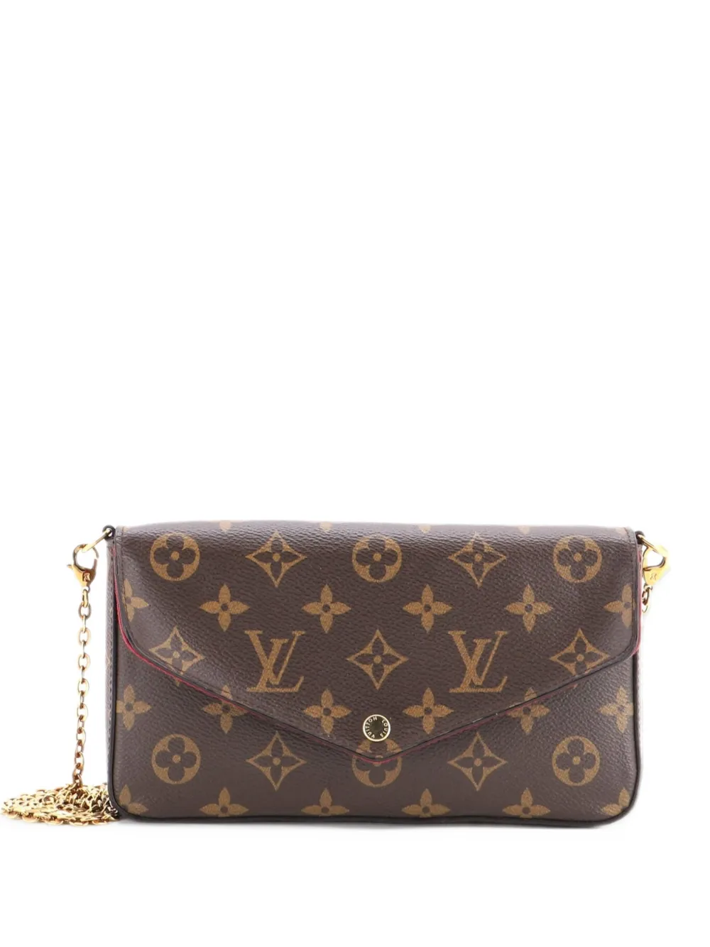 Louis Vuitton Pre-Owned Felicie Pochette Monogram Canvas crossbody bag - Marrone