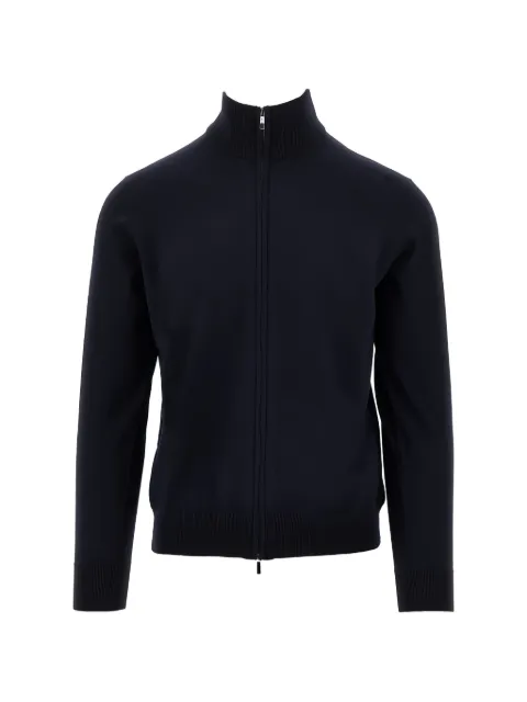 the M.. zip-up knitted cardigan