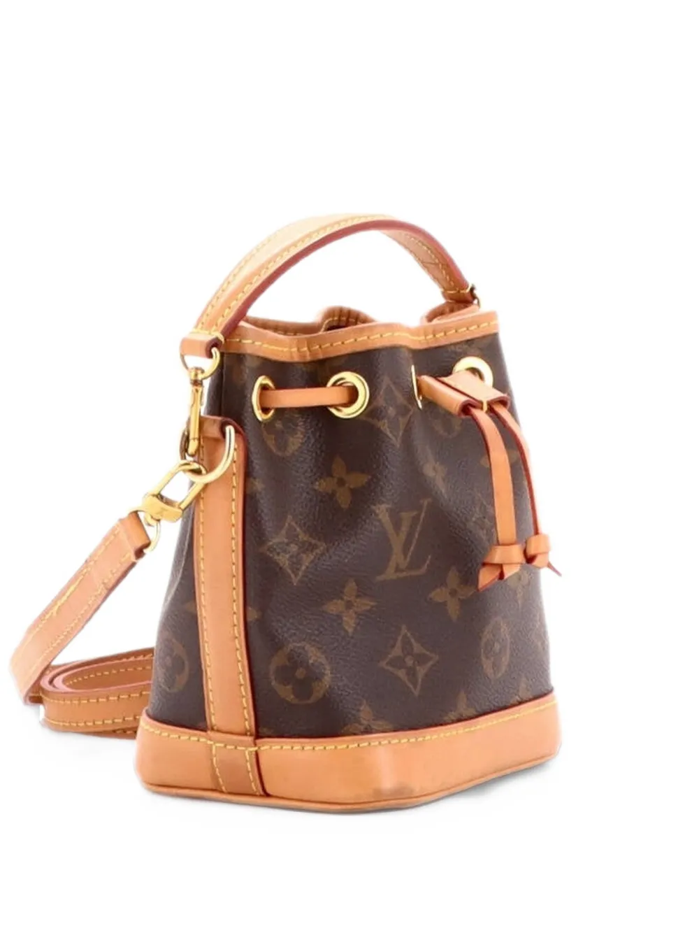 Louis Vuitton Pre-Owned Noe NM Handbag Monogram Canvas Nano bucket bag - Marrone