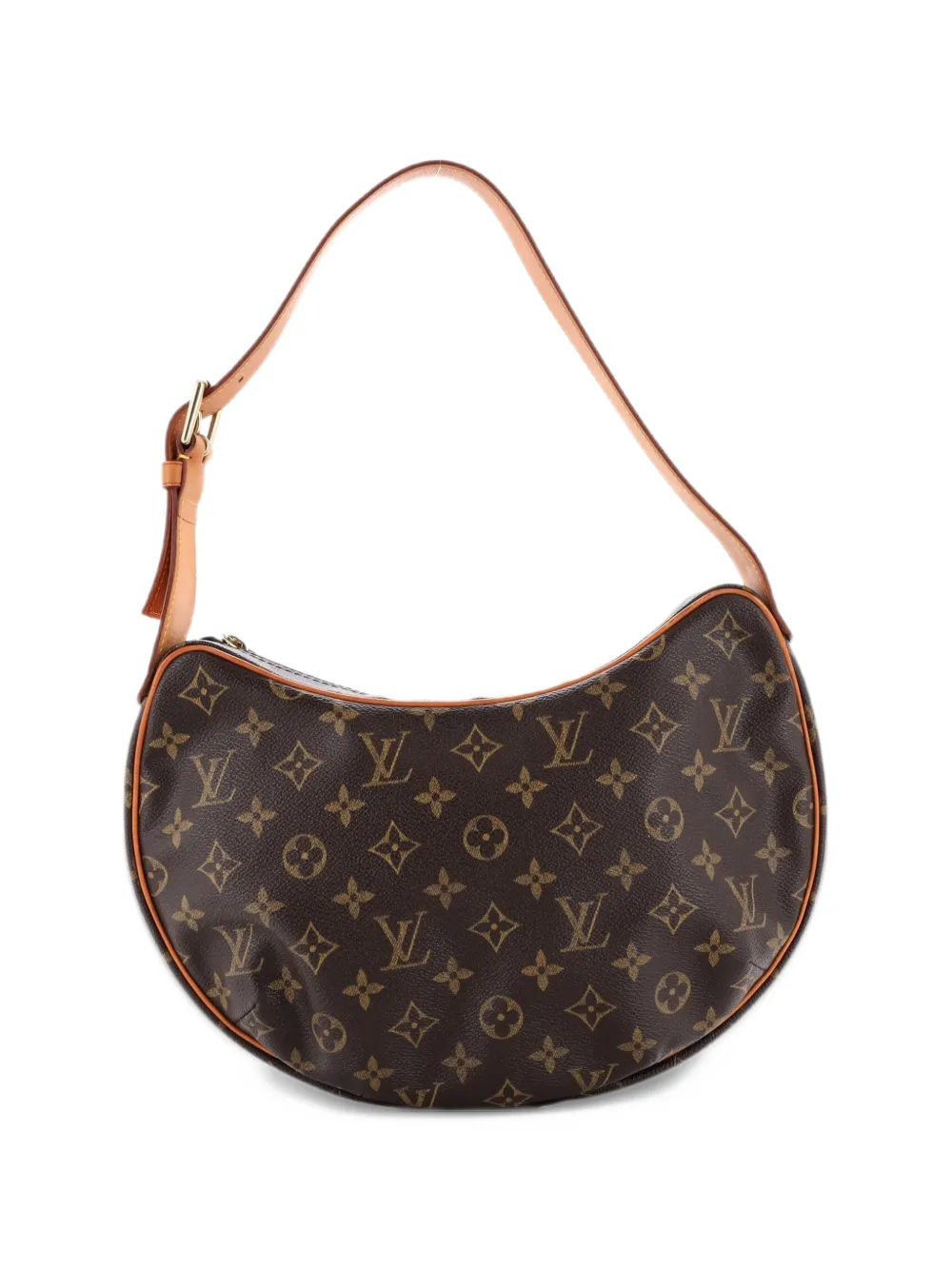 Louis Vuitton Pre-Owned Croissant Handbag Monogram Canvas MM hobo bag - Marrone