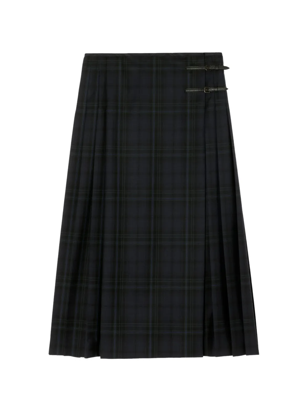 Burberry Check wool midi Kilt - Blu