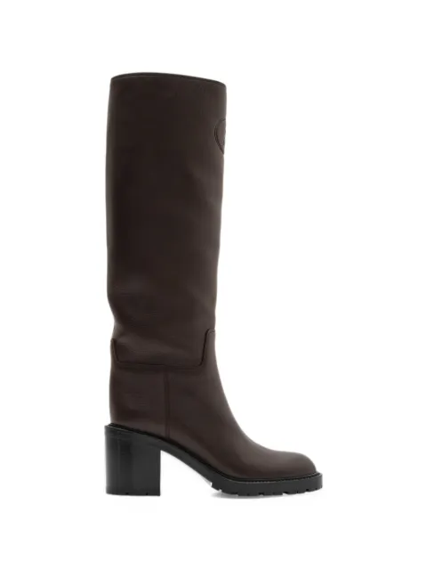Burberry leather Fife heel boots