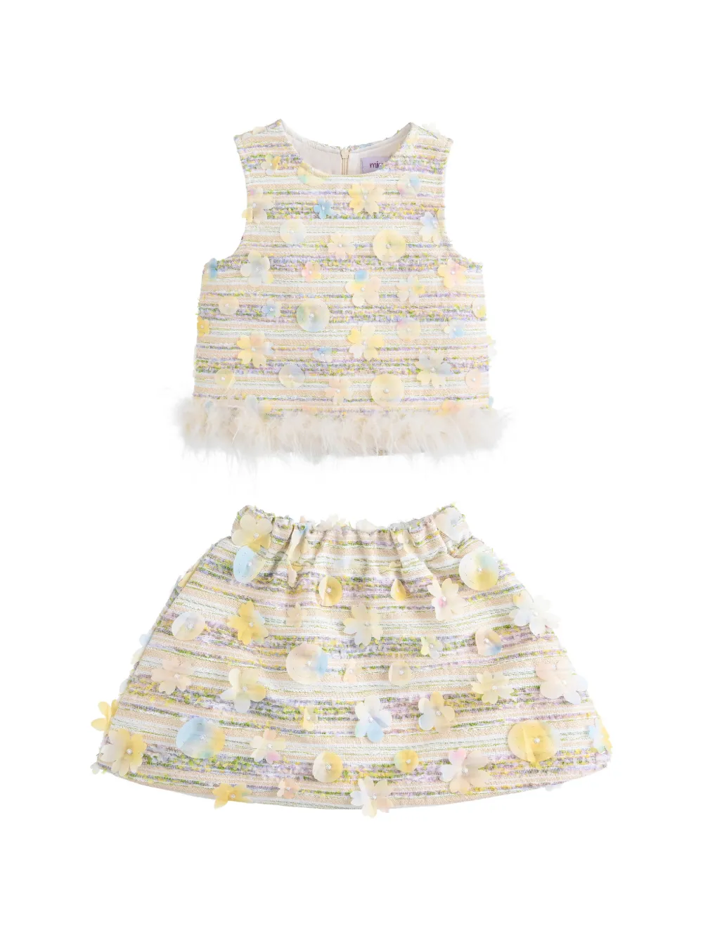 Mimi Tutu Georgina striped set - Toni neutri