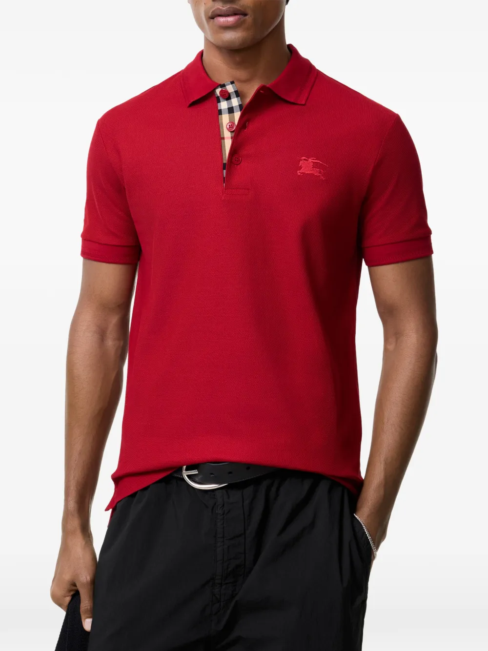 Burberry cotton polo shirt Rood
