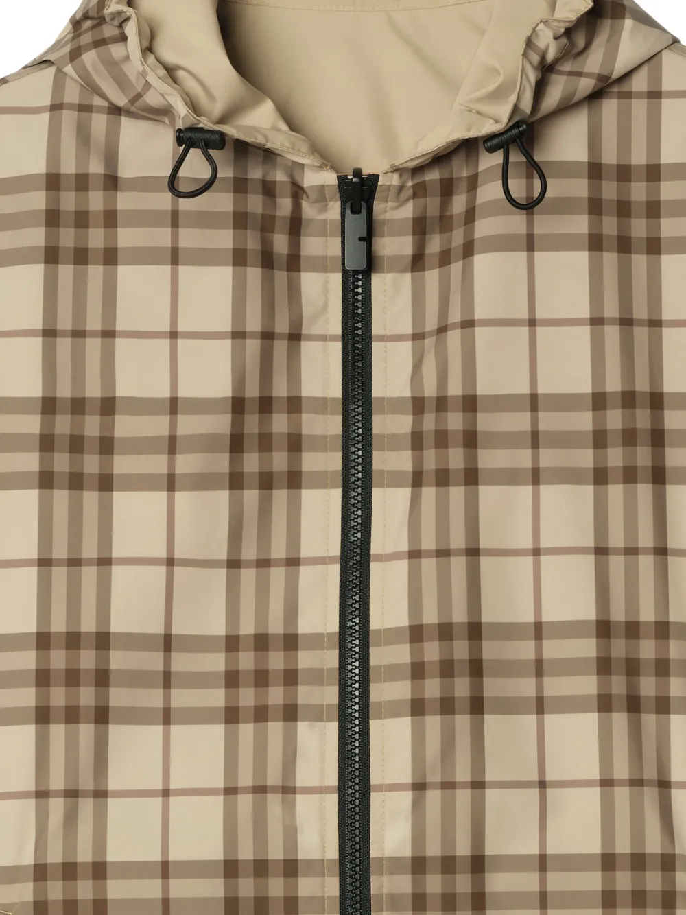 Burberry reversible Check Newport hooded jacket Beige