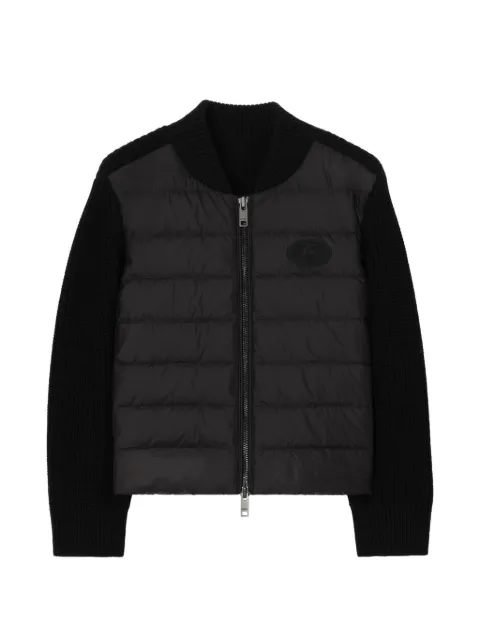 Burberry Kids ribstrikket dynejakke