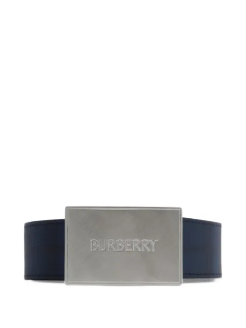 Burberry reversible leather logo-buckle belt