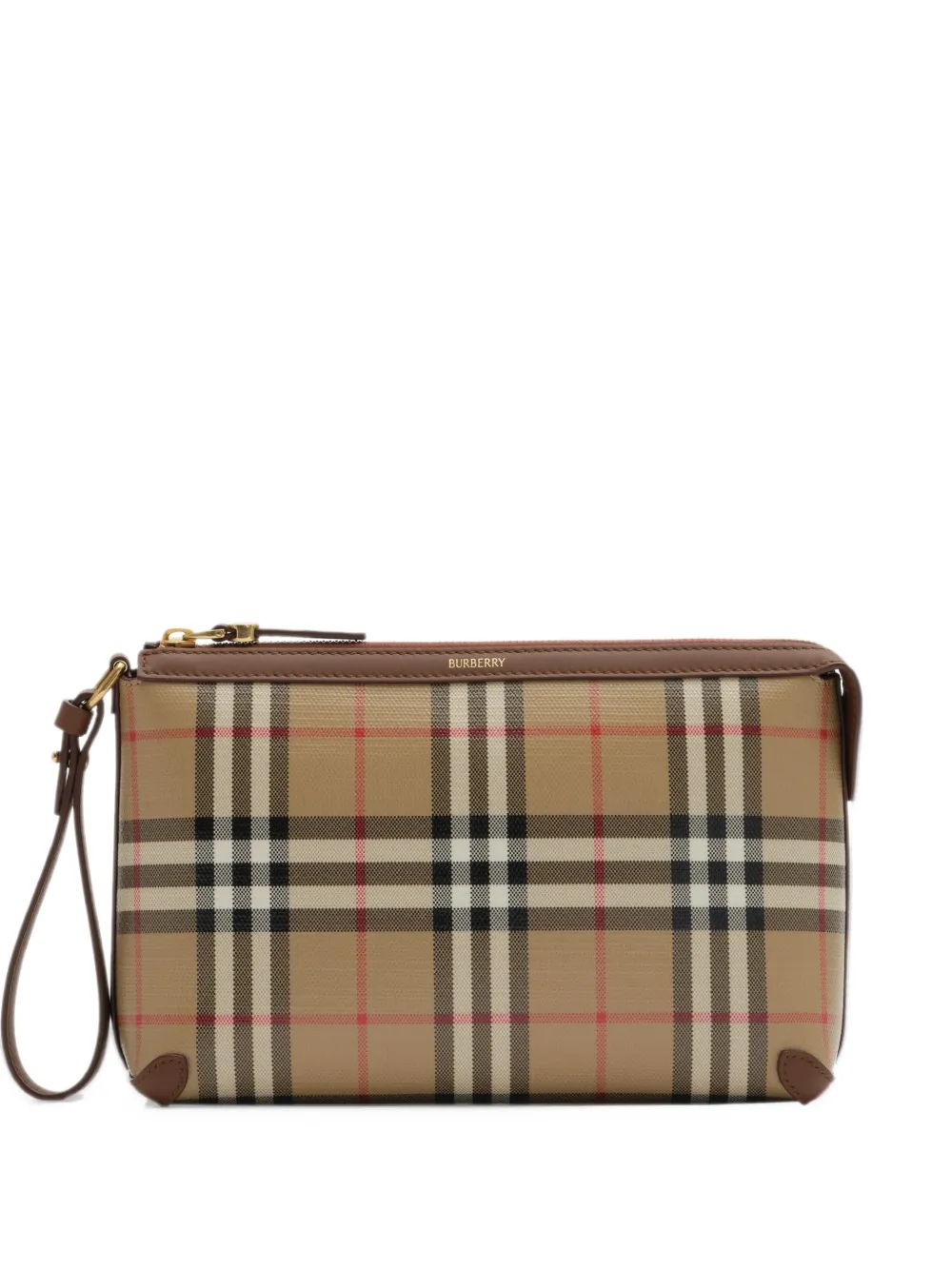 Burberry Check travel pouch - Toni neutri