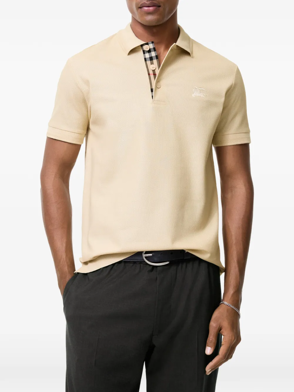 Burberry cotton polo shirt Beige