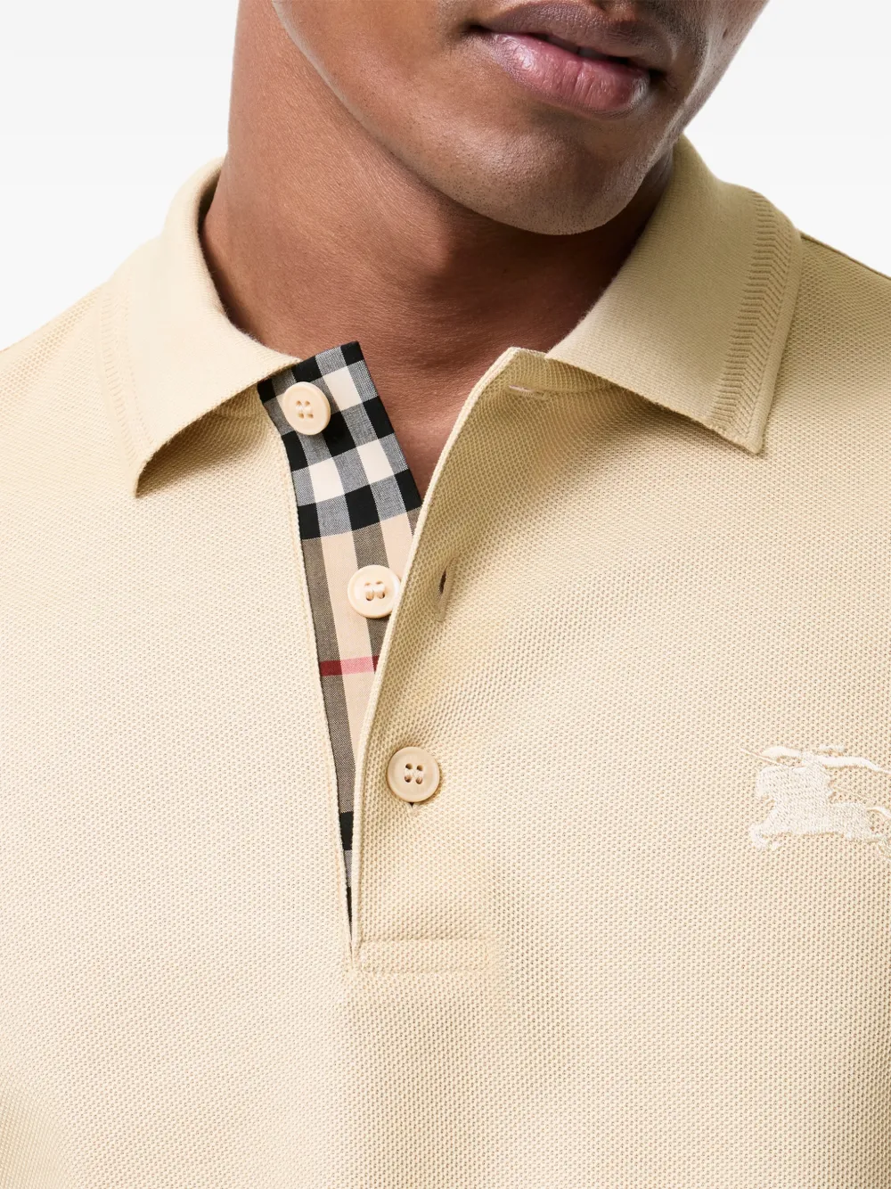 Burberry cotton polo shirt Beige