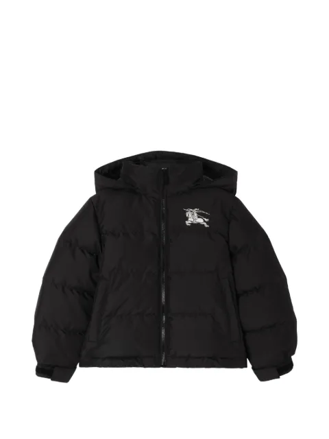 Burberry Kids chamarra capitonada Knight con capucha