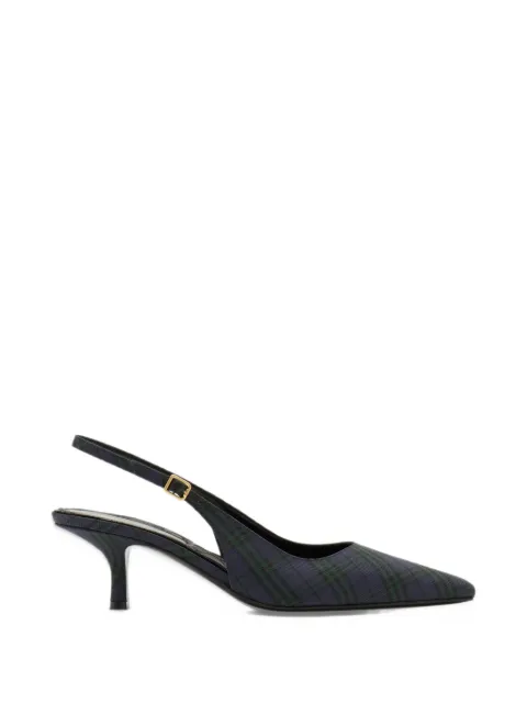 Burberry Check Dame slingback pumps