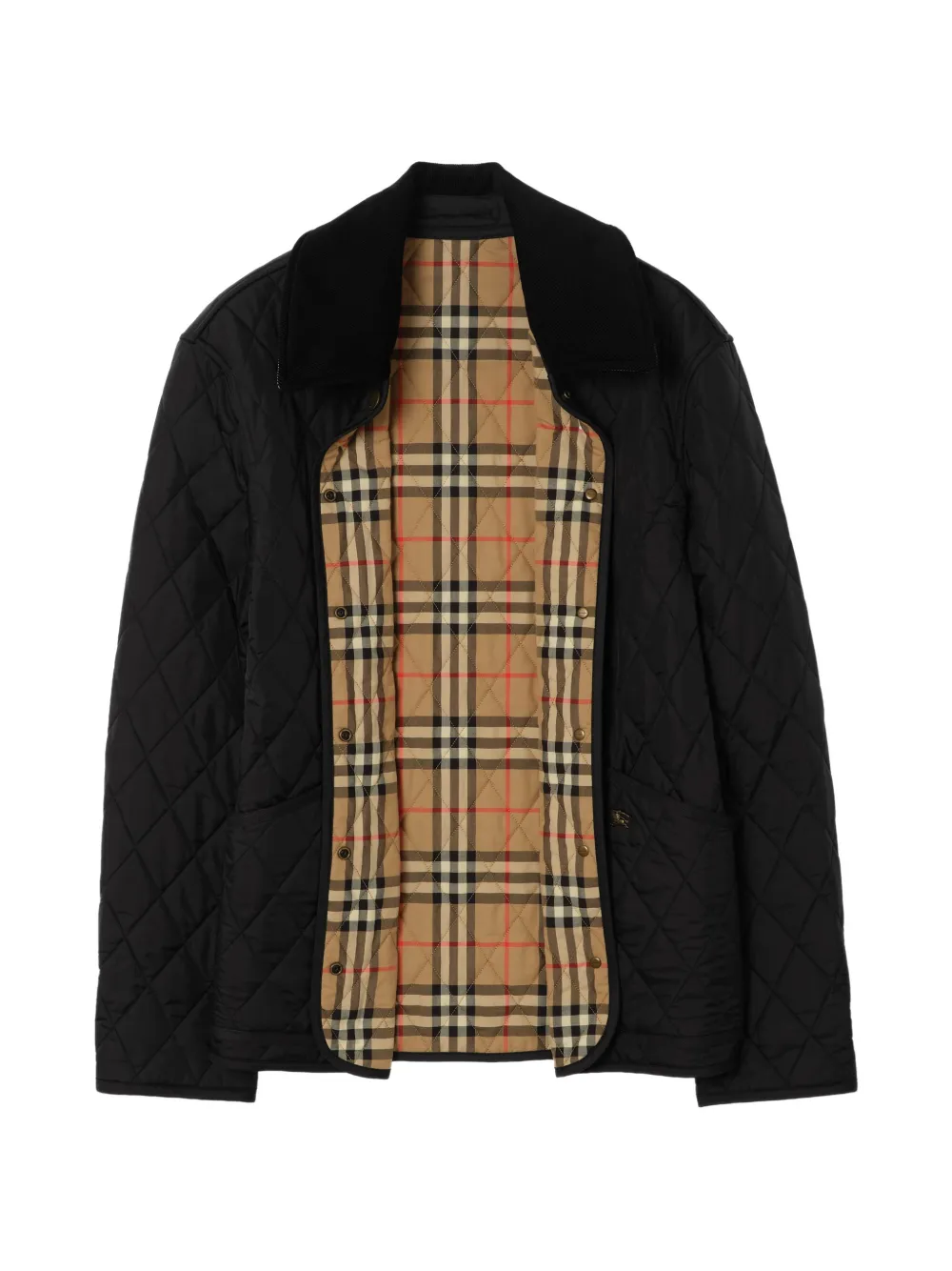Burberry quilted nylon Dranefeld barn jacket Zwart