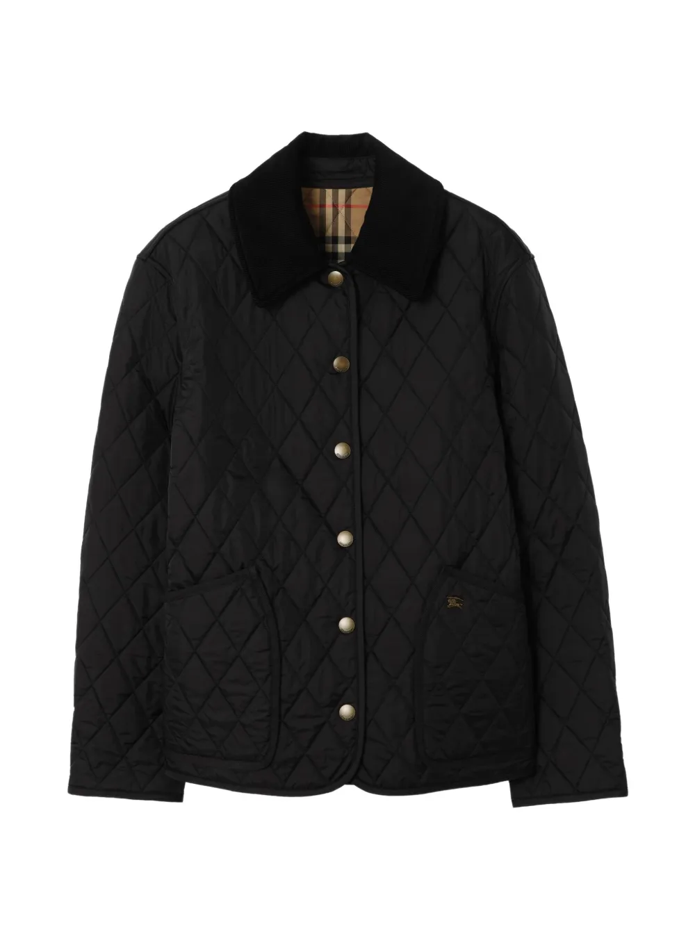 Burberry quilted nylon Dranefeld barn jacket Zwart