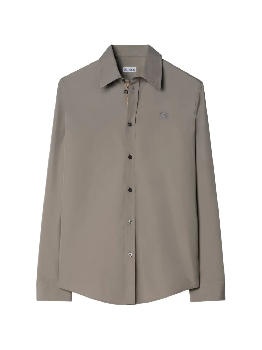 Burberry Classic fit cotton poplin shirt Grijs