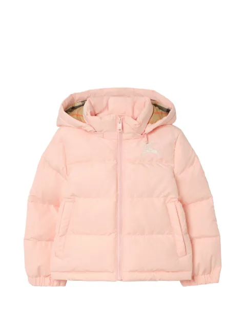 Burberry Kids knight hooded lightweight puffer jacket