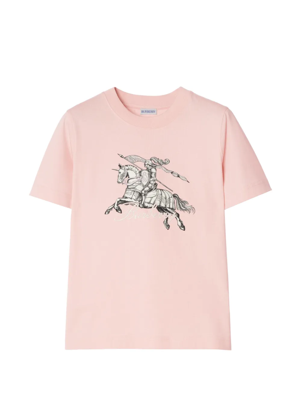 Burberry Etched Knight cotton T-shirt Roze