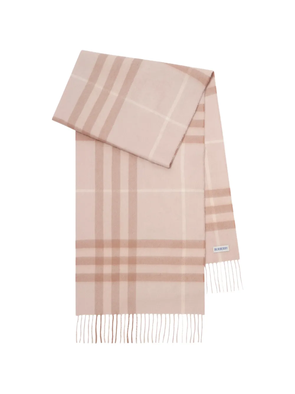 Burberry Check cashmere scarf Roze