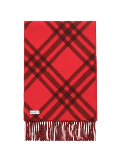 Burberry Check cashmere scarf