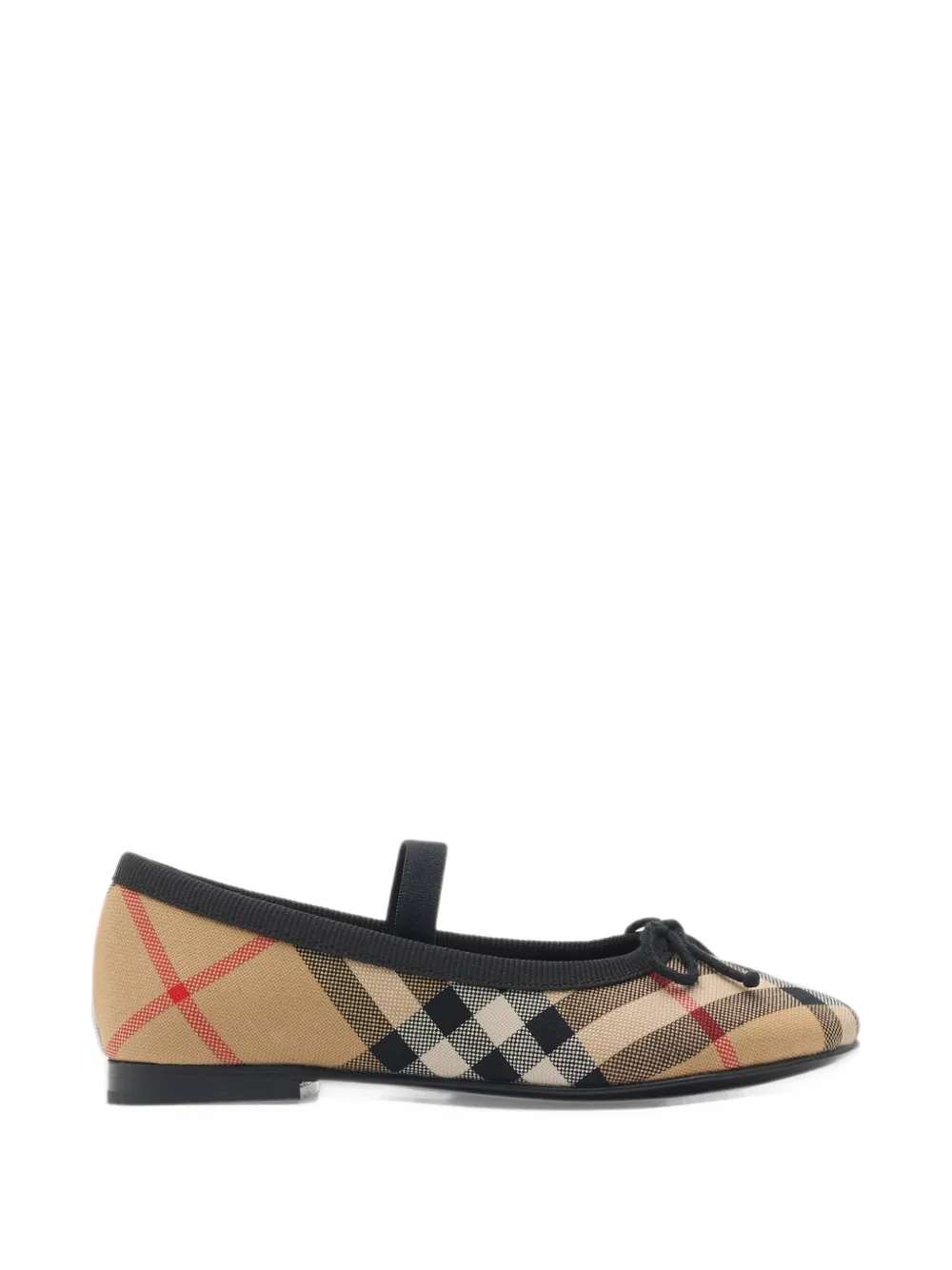 Burberry Kids check patterned ballerinas - Toni neutri