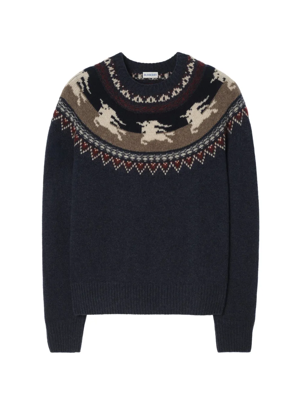 Burberry Knight wool jumper - Bleu