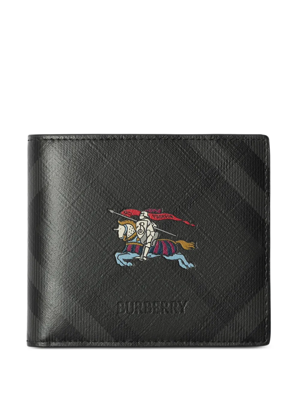 Burberry knight City Check bifold wallet - Nero