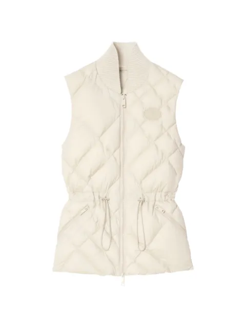 Burberry Check-stitch nylon Devonside gilet