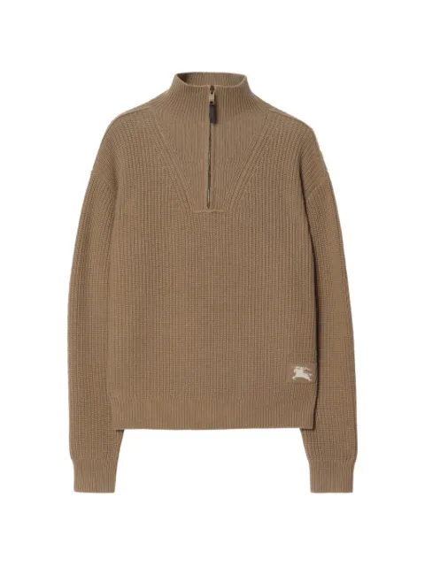 Burberry cashmere half-zip sweater