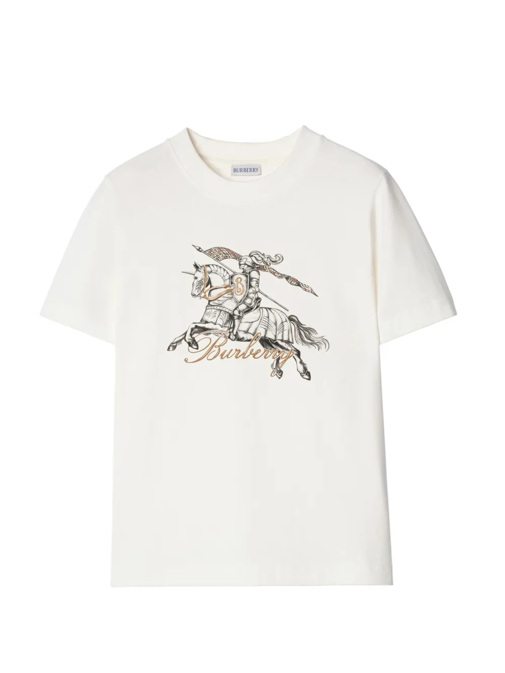 Burberry Etched Knight cotton T-shirt Wit