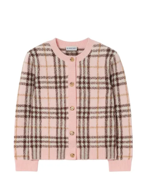 Burberry Kids check cardigan