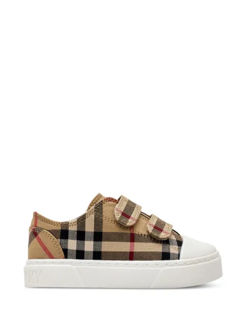 Burberry Kids tenis con motivo Check