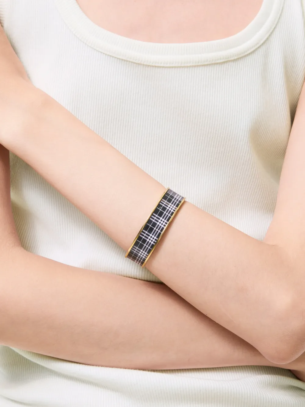 Burberry Check cuff - Oro