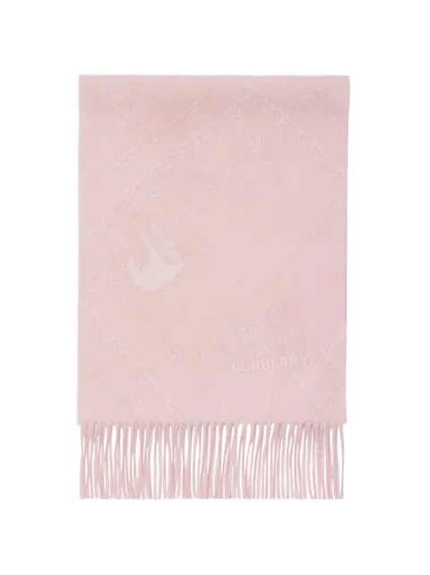 Burberry wide reversible Check wool silk scarf