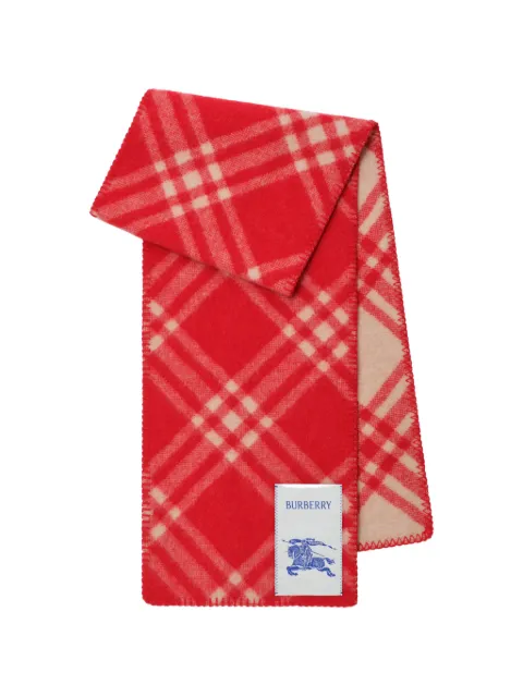 Burberry check wool scarf