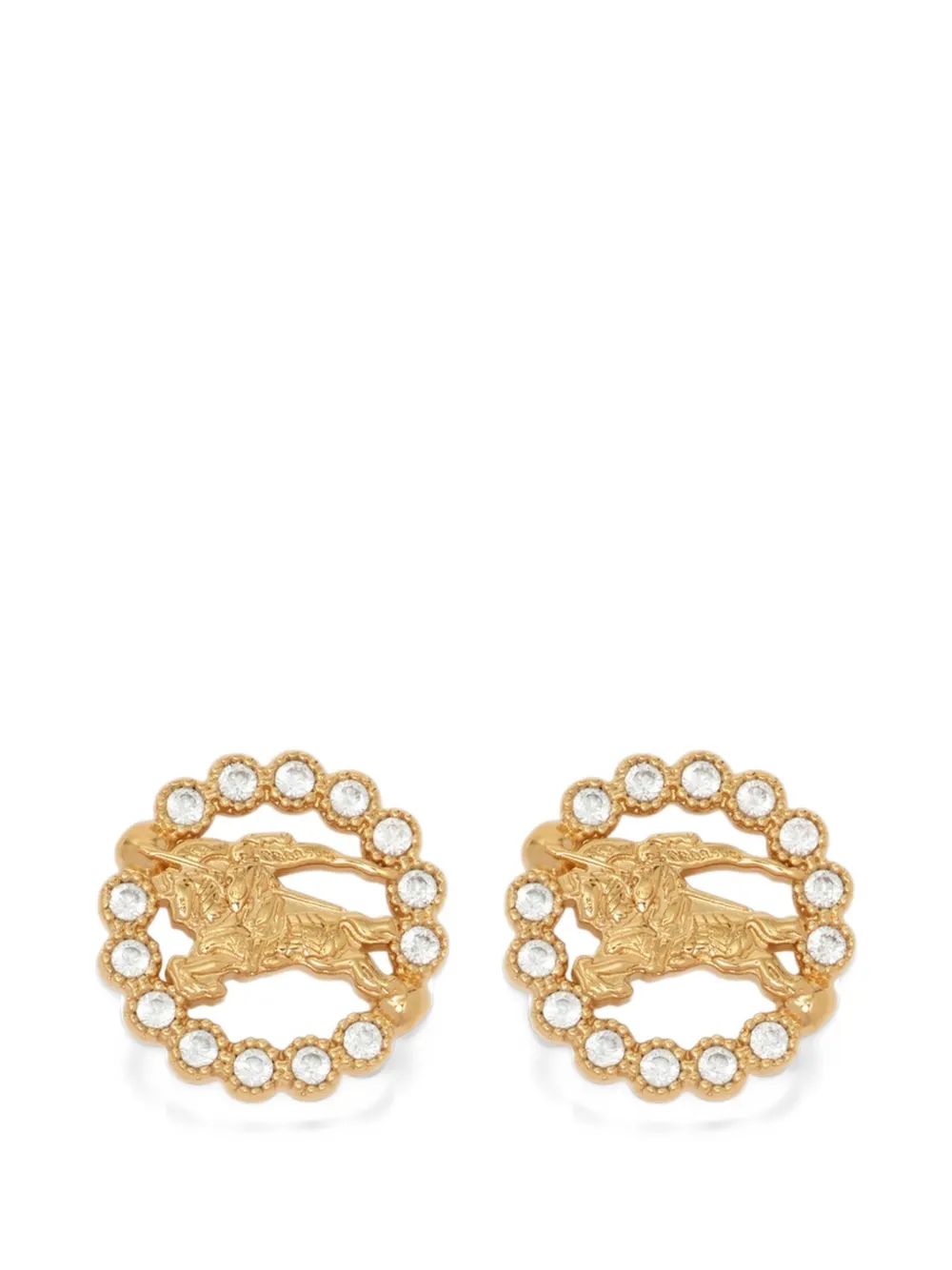 Burberry Knight Pavé stud earrings​ - Oro