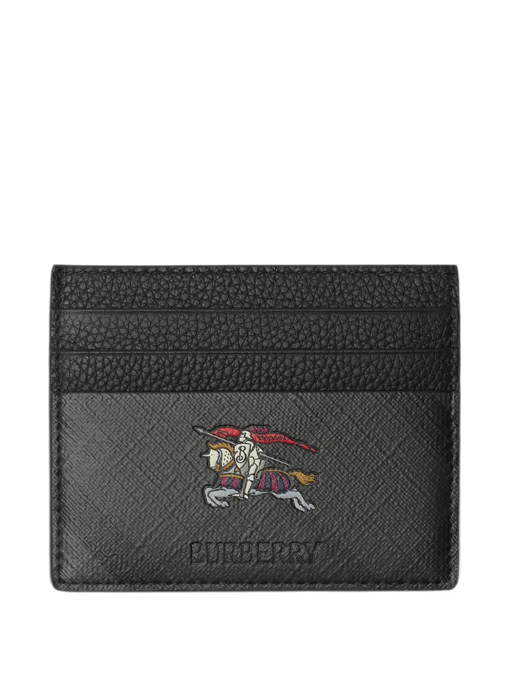 Burberry knight City Check card case Zwart
