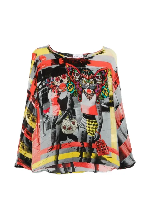 The Artistylist graphic-print blouse