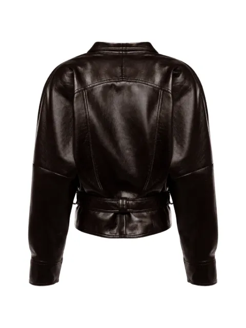 Nineminutes Sports 80's button-fastening shawl-lapel oversized jacket